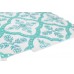 Tiffany Blue Baroque Floral Pattern Crystal iPad Case