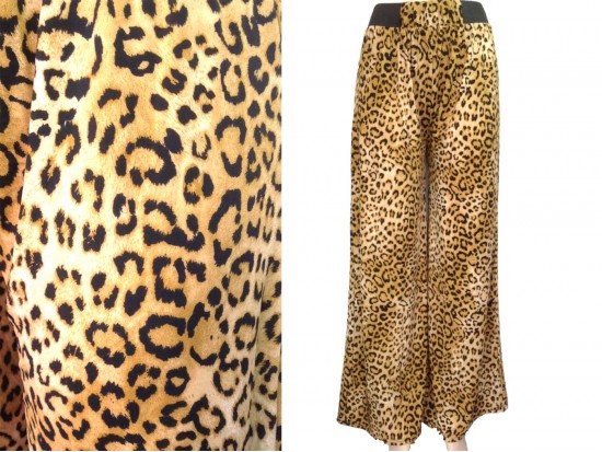Brown Leopard Pattern Lounge Pants