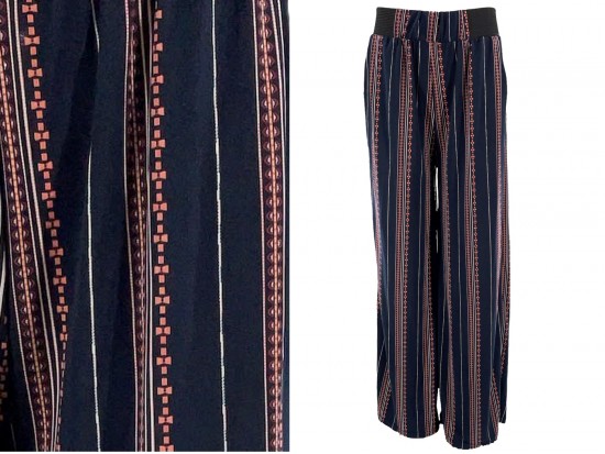 Navy Chain Link Print Lounge Pants