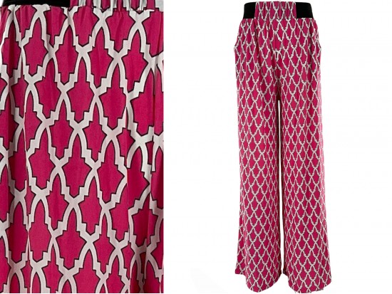 Hot Pink Print Lounge Pants