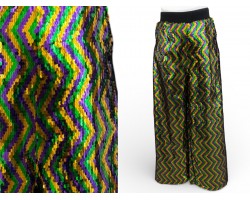 Mardi Gras Sequin Chevron Lounge Pants