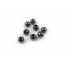 3 mm Plain Plated Large Hole Beads