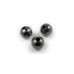 Silver 8 mm Plain Plated Large Hole Beads