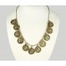 Antique Gold Plate Australia Half Penny Coin Charm Necklace Set