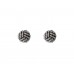 Mini Crystal Volleyball Post Earrings