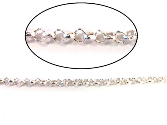 Silver Shiny 5mm Rolo Chain