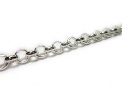 Silver Shiny 7 mm Rolo Chain