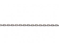 Antique Silver Plate 3mm Plain Oval Link Chain