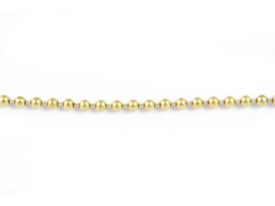 Brass Plate 3mm Bead Chain #6
