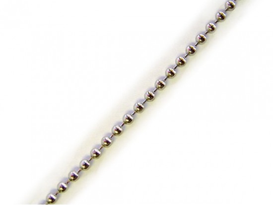 Silver Plate 3mm Bead Chain #6