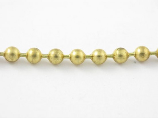 Brass Plate 4mm Bead Chain #8