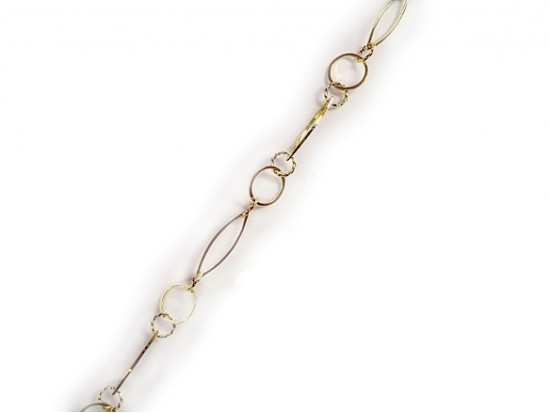 14mm Gold Plate Marquise Oval Round Chain 14mm Gold Plate Marquise Oval Round Chain