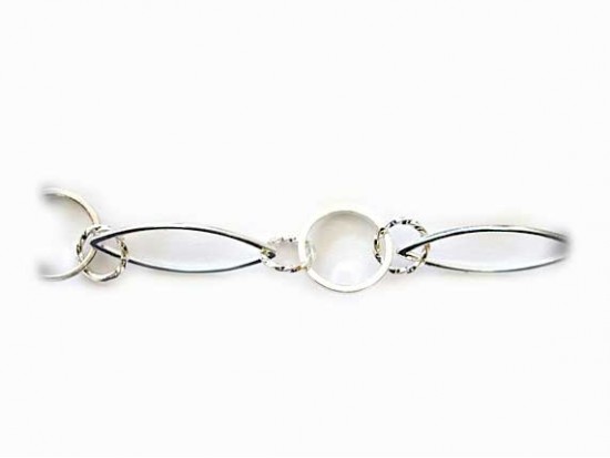 14mm Silver Plate Marquise Oval Round Chain 14mm Silver Plate Marquise Oval Round Chain