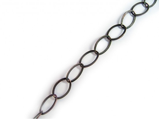 12x20mm Antique Copper Plate Oval Link Chain