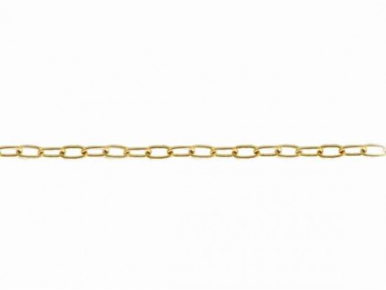 5x8mm Gold Plate Small Oval Link Chain