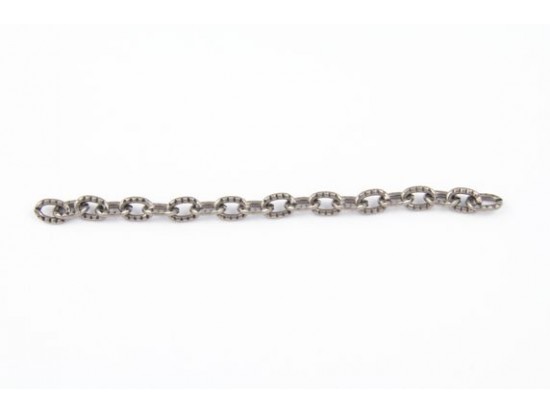 4mm Gun Metal Small Oval Etched Link 4mm Gun Metal Small Oval Etched Link