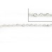 3mm Shiny Silver Flat Oval Chain Link