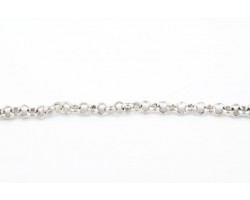 3.5mm Antique Silver Plate Rolo Chain
