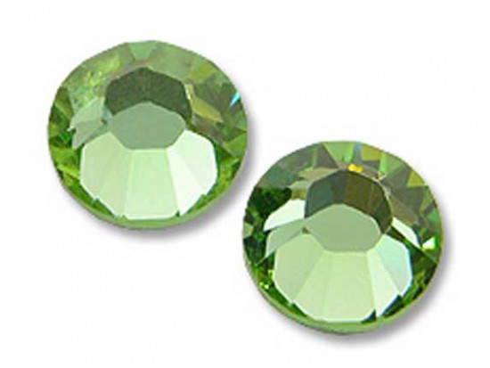 16ss 2028 Peridot Flat Back China Crystals 10gro