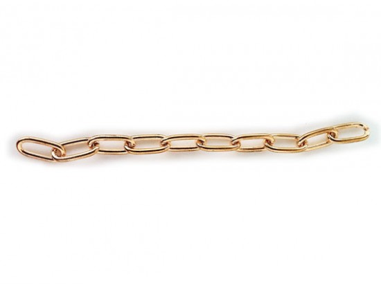 Shiny Gold 11x17mm Long Plain Oval Link Chain Shiny Gold 11x17mm Long Plain Oval Link Chain