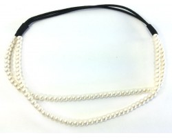 Pearl Double Line Stretch Headband
