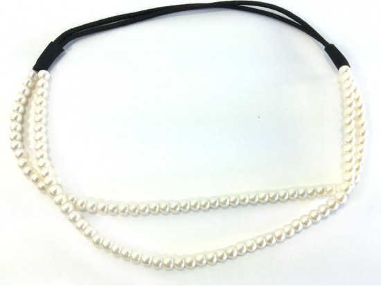 Pearl Double Line Stretch Headband