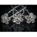 Crystal Daisy Flower Hair Pin 24pc Crystal Daisy Flower Hair Pin 24pc