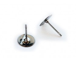 Surgical Steel 8mm Flat Pad Post Earring