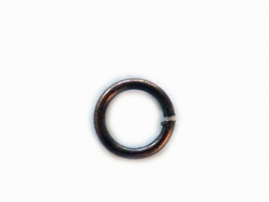 6mm Antique Copper Plate Jump Ring