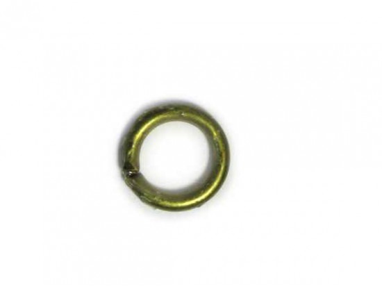 6mm Antique Gold Plate Jump Ring