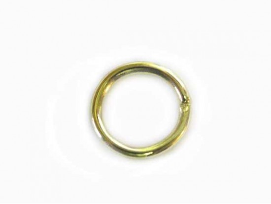 8mm Gold Plate Jump Ring