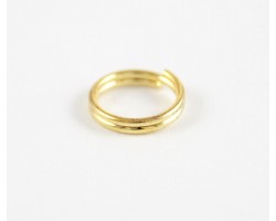 6mm Split Rings Shiny Gold Plate