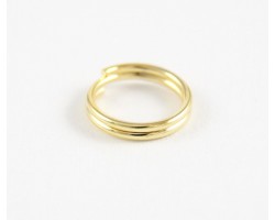 10mm Split Rings Shiny Gold Plate