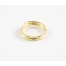 10mm Split Rings Shiny Gold Plate