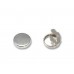 Silver Plate Button Cover Back 100 Pkg