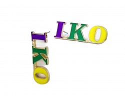 Mardi Gras IKO IKO Post Earrings