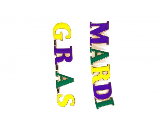 Mardi Gras MARDI GRAS Post Earrings