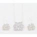 Silver Plate Cursive Initial Letter Chain Necklace Set 18 Pack