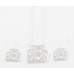 Silver Plate Cursive Initial Letter Chain Necklace Set 18 Pack