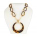 Gold Plate Diamond Tortoise Bib Pendant Necklace Set Gold Plate Diamond Tortoise Bib Pendant Necklace Set