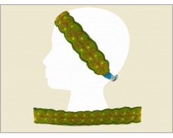 Green Sprout Pattern Cloth Stretch Headband