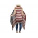 USA Flag Distressed Sleeveless Long Tailed Cardigan