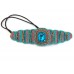 Turquoise Coral Seed Bead Crystal Stretch Headband Turquoise Coral Seed Bead Crystal Stretch Headband