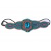 Turquoise Coral Seed Bead Crystal Stretch Headband