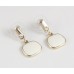 White Square Enamel & Crystal Rhodium Link Chain Necklace Set