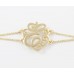 Gold Plate Cursive Initial Double Chain Bracelet 10 Pack Gold Plate Cursive Initial Double Chain Bracelet 10 Pack