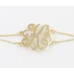 Gold Plate Cursive Initial Double Chain Bracelet 10 Pack Gold Plate Cursive Initial Double Chain Bracelet 10 Pack