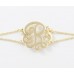 Gold Plate Cursive Initial Double Chain Bracelet 10 Pack Gold Plate Cursive Initial Double Chain Bracelet 10 Pack