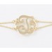 Gold Plate Cursive Initial Double Chain Bracelet 10 Pack Gold Plate Cursive Initial Double Chain Bracelet 10 Pack
