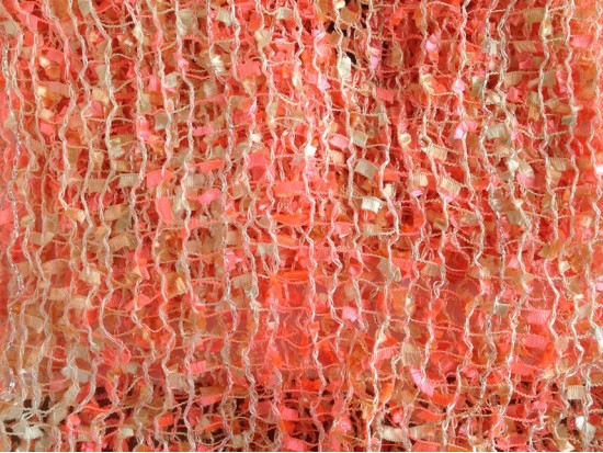 Light Coral Lightweight Confetti Knit Infinity Scarf
